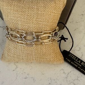 Stella Rose Silver Chain Bracelet